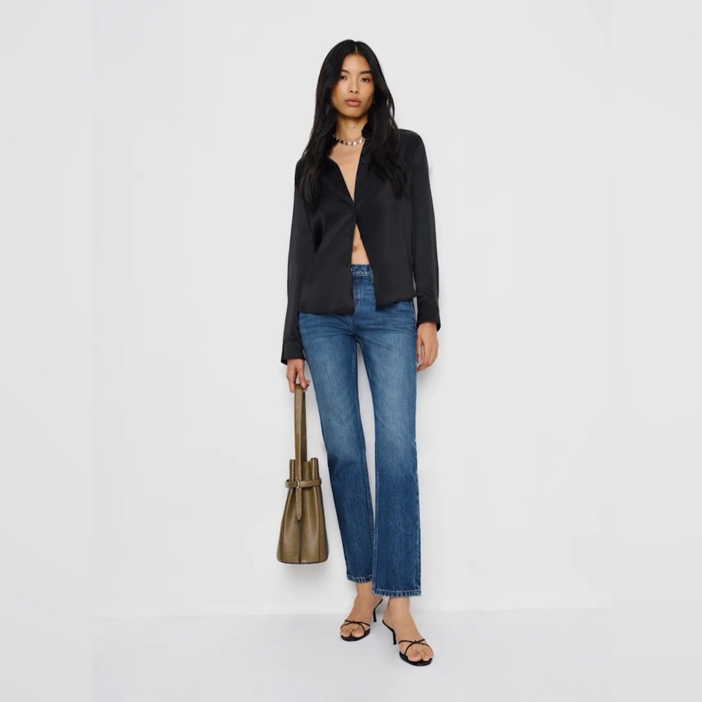 Reformation Blue Straight Leg Jeans